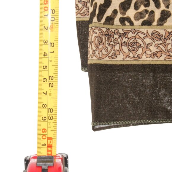 Akel Multicolor Animal Print Jacquard Style Polyester Square Scarf Neckerch - Picture 6 of 7